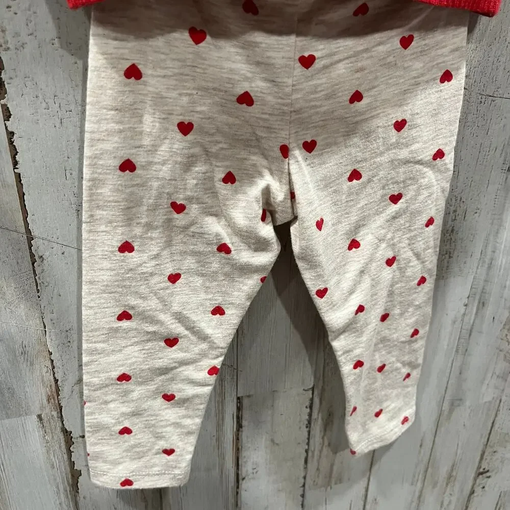 New! Tucker + Tate Holiday Christmas Red Jacquard Sweater & Pants Set 9 Months